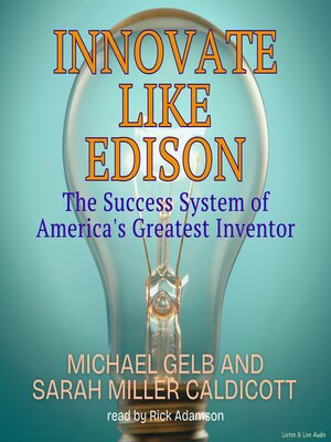 cover image of Innovate Like Edison